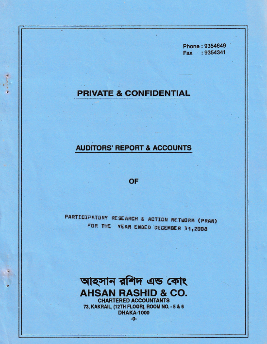 You are currently viewing Audit Report 2008