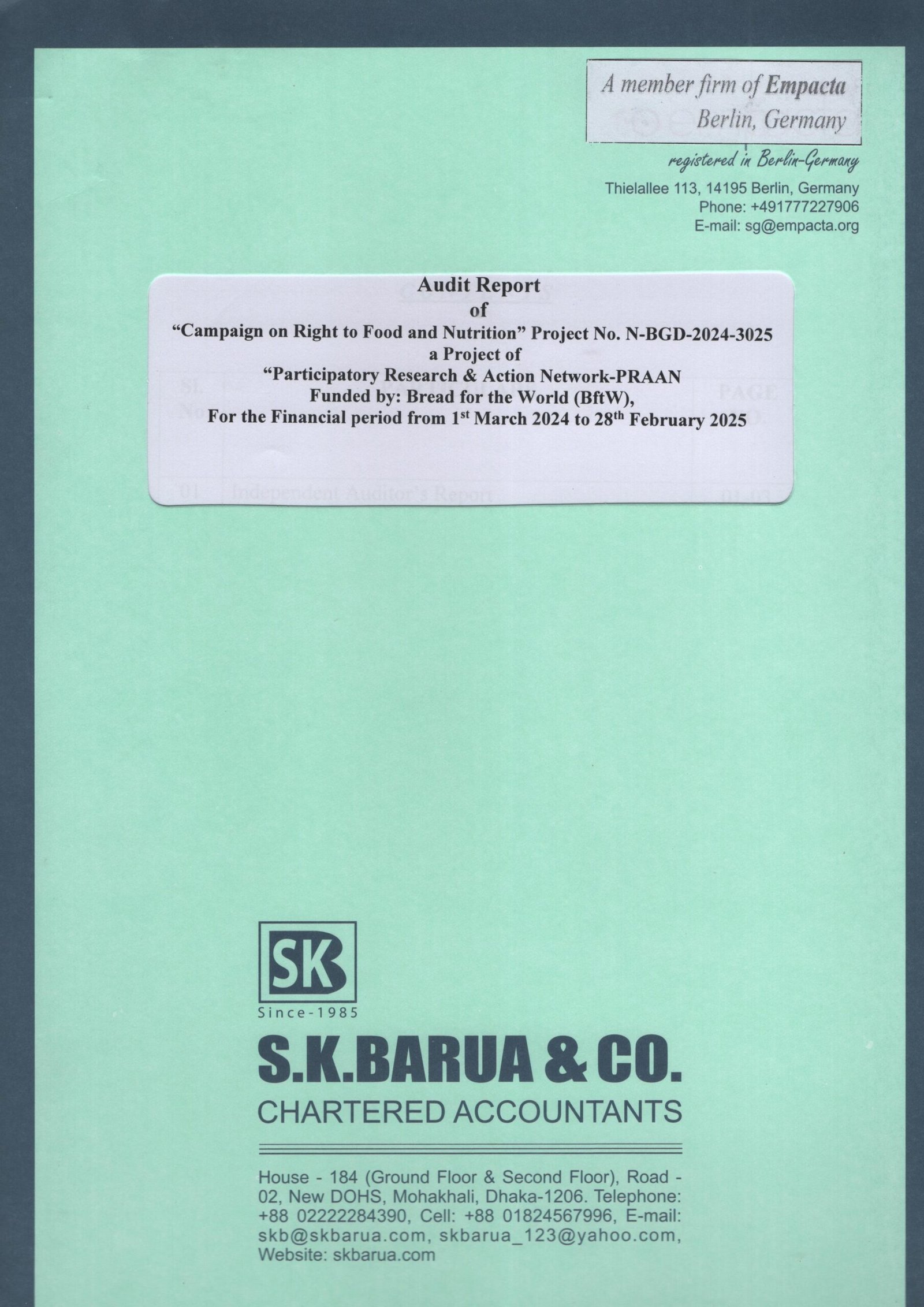 Read more about the article Audit Report : RtFN 2024-25